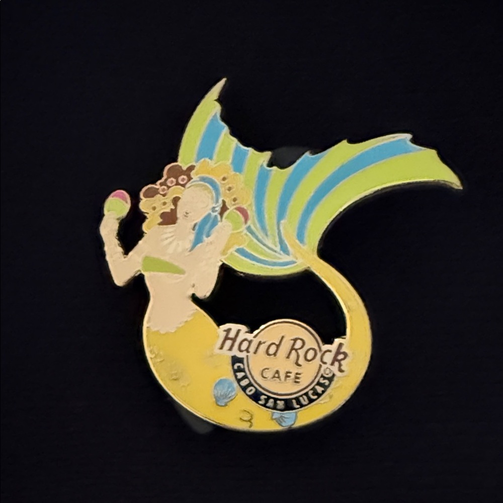 2011 Hard Rock Cafe Cabo San Lucas Vibrant Mermaid Pin